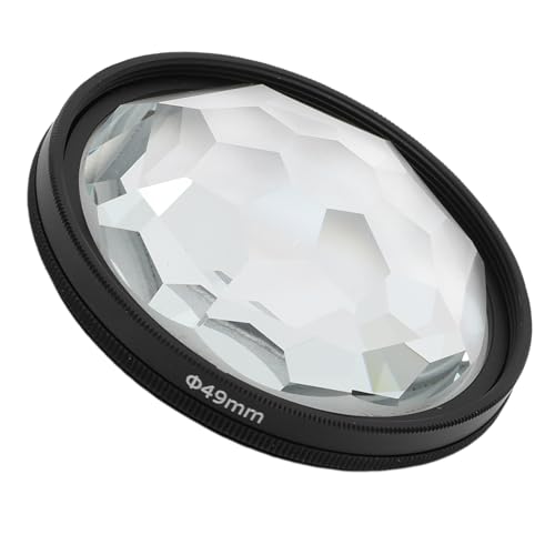 Kaleidoskop-Filter, Kaleidoskop-Glasprisma-Objektivfilter Kompatibel mit DSLR- und spiegellosen Kameras, Kamera-Effekt-Filter Fraktal-Fotografie für wiederholte Motive (49 mm) von Fockety