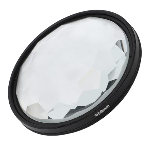 Kaleidoskop-Filter, Kaleidoskop-Glasprisma-Objektivfilter Kompatibel mit DSLR- und spiegellosen Kameras, Kamera-Effekt-Filter Fraktal-Fotografie für wiederholte Motive (58MM) von Fockety