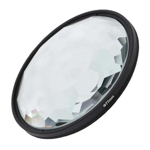 Kaleidoskop-Filter, Kaleidoskop-Glasprisma-Objektivfilter Kompatibel mit DSLR- und spiegellosen Kameras, Kamera-Effekt-Filter Fraktal-Fotografie für wiederholte Motive (77 mm) von Fockety