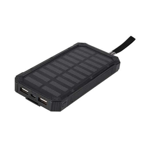 Mobile Power Bank, Dual USB 20000mAh Kleines Ladegerät Powerbank für Sportreisen(Schwarz) von Fockety