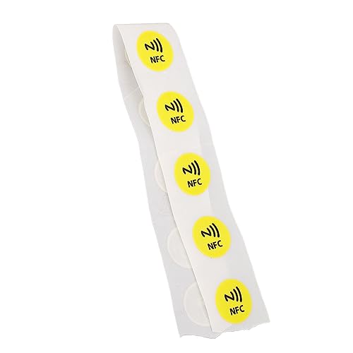 NFC-Karte, 504 Bytes Verfügbarer NDEF-Speicher NTAG215-Chip Wide Application NFC-Chip Zum Fahren (Gelb) von Fockety