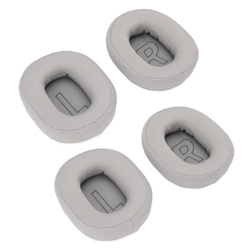 Ohrpolster, Ersatz-Ohrpolster mit Memory Foam und atmungsaktivem Mesh, verbessertes Hörerlebnis, 4er-Pack Ersatz-Ohrpolster für Hecate G2-Kopfhörer (Grey) von Fockety