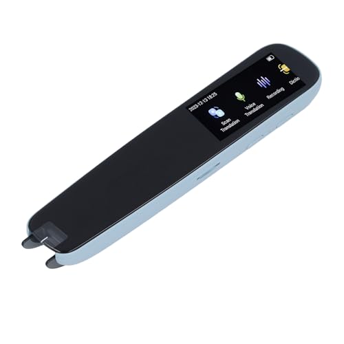 Scan-Reader-Stift, Dual-Mikrofon-Aufzeichnung, Sprachübersetzer, Massiver Englischer Wort-Thesaurus, Text-zu-Sprache-Lesestift Zum Lesen, für Studenten, Reisende (Blue) von Fockety