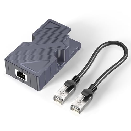 Starlink Dishy V2 auf RJ45-Adapter, Starlink Ethernet-Adapter mit Ethernet-Kabel für Starlink POE-Injektor und T568B-Pin, 10/100/1000 Mbit/s Starlink Dishy-Kabeladapter auf RJ45 von Fockety