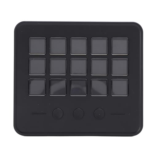 Stream Controller, Studio Controller Tastatur mit 15 Anpassbaren LCD Tasten, Studio Control Deck Gaming Workflow Makrotastatur für OBS PC Streaming Tastatur Stream Controller, Studio Controller Tastatur mit 15 Anpassbaren LCD Tasten, Studio Control Deck Gaming Workflow Makrotastatur für OBS PC Streaming Tastatur von Fockety