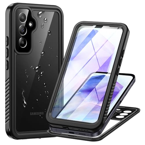 Focusor für Samsung Galaxy A55 5G Hülle,HandyHülle für Samsung A55 IP68 Wasserdicht 360 Schutzhülle,Stoßfest Staubdicht Outdoor Panzerhülle mit Eingebautem Displayschutz für Galaxy A55,Schwarz Focusor für Samsung Galaxy A55 5G Hülle,HandyHülle für Samsung A55 IP68 Wasserdicht 360 Schutzhülle,Stoßfest Staubdicht Outdoor Panzerhülle mit Eingebautem Displayschutz für Galaxy A55,Schwarz von Focusor