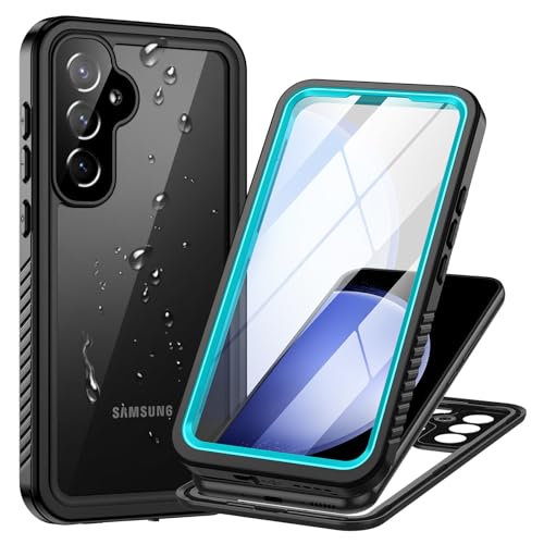Focusor Hülle für Samsung Galaxy S23 FE Hülle,IP68 Wasserdicht für Samsung S23 FE 5G HandyHülle 360 Schutzhülle,Stoßfest Staubdicht Outdoor Panzerhülle mit Eingebautem Displayschutz für S23 FE,Blau von Focusor