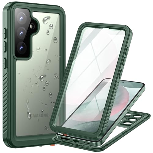 Focusor für Samsung Galaxy S24 5G Hülle Wasserdicht, HandyHülle für Samsung S24 IP68 wasserdichte 360 Schutzhülle,Stoßfest Staubdicht Outdoor Panzerhülle mit Eingebautem Displayschutz,Grün Focusor für Samsung Galaxy S24 5G Hülle Wasserdicht, HandyHülle für Samsung S24 IP68 wasserdichte 360 Schutzhülle,Stoßfest Staubdicht Outdoor Panzerhülle mit Eingebautem Displayschutz,Grün von Focusor