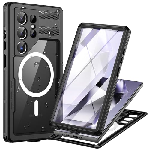 Focusor für Samsung Galaxy S24 Ultra 5G Hülle Wasserdicht Kompatibel mit Magsafe, HandyHülle S24 Ultra IP68 wasserdichte 360 Schutzhülle,Stoßfest Outdoor Panzerhülle mit Displayschutz,Schwarz Focusor für Samsung Galaxy S24 Ultra 5G Hülle Wasserdicht Kompatibel mit Magsafe, HandyHülle S24 Ultra IP68 wasserdichte 360 Schutzhülle,Stoßfest Outdoor Panzerhülle mit Displayschutz,Schwarz von Focusor