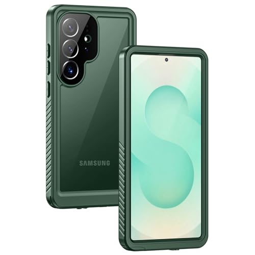 Focusor für Samsung Galaxy S25 Ultra 5G Hülle Wasserdicht Kompatibel mit Magsafe, HandyHülle S25 Ultra IP68 wasserdichte 360 Schutzhülle,Stoßfest Outdoor Panzerhülle mit Displayschutz,Grün Focusor für Samsung Galaxy S25 Ultra 5G Hülle Wasserdicht Kompatibel mit Magsafe, HandyHülle S25 Ultra IP68 wasserdichte 360 Schutzhülle,Stoßfest Outdoor Panzerhülle mit Displayschutz,Grün von Focusor