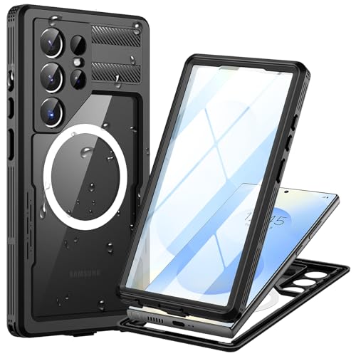Focusor für Samsung Galaxy S25 Ultra 5G Hülle Wasserdicht Kompatibel mit Magsafe, HandyHülle S25 Ultra IP68 wasserdichte 360 Schutzhülle,Stoßfest Outdoor Panzerhülle mit Displayschutz,Schwarz Focusor für Samsung Galaxy S25 Ultra 5G Hülle Wasserdicht Kompatibel mit Magsafe, HandyHülle S25 Ultra IP68 wasserdichte 360 Schutzhülle,Stoßfest Outdoor Panzerhülle mit Displayschutz,Schwarz von Focusor
