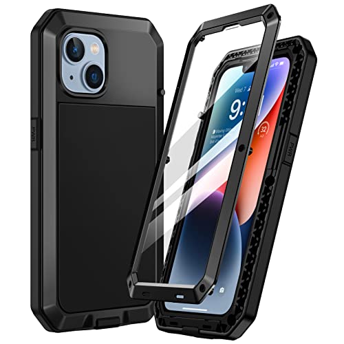 Focusor für iPhone 14 Plus Hülle Outdoor,Handyhülle für iPhone 14 Plus 360 Stoßfest Metall Heavy Duty Komplett Panzerhülle,Schutzhülle für iPhone 14 Plus Staubdicht Armor mit Displayschutz,Schwarz Focusor für iPhone 14 Plus Hülle Outdoor,Handyhülle für iPhone 14 Plus 360 Stoßfest Metall Heavy Duty Komplett Panzerhülle,Schutzhülle für iPhone 14 Plus Staubdicht Armor mit Displayschutz,Schwarz von Focusor