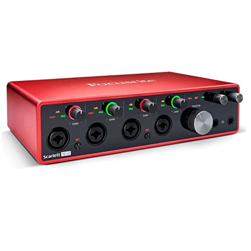 Focusrite Scarlett 18i8 3. Gen USB-Audio-Interface für Aufnahmen, Produktion und tontechnische Anwendungen – High-Fidelity, Aufnahmen in Studioqualität mit transparenter Wiedergabe von Focusrite