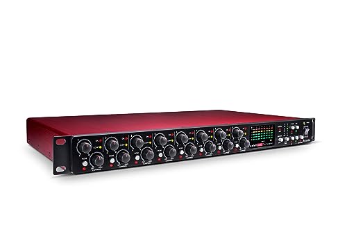 Focusrite Scarlett OctoPre Dynamic für die Aufnahme, Produktion und den Live-Einsatz — Achtkanal-Mikrofonvorverstärker mit AD/DA-Wandlung und analoger Kompression von Focusrite