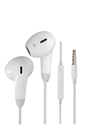 In-Ear Kopfhörer mit Kabel und Headset mit Mikrofon für Pure Klangvielfalt mit Lautstärkeregler und 3.5mm Klinkestecker für iPad Samsung Huawei und MP3 von Fodacel