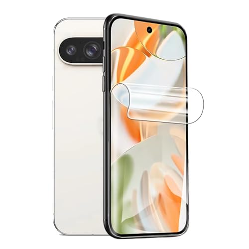 [2 Stück] Importiert Flexibel Hydrogel Schutzfolie für Google Pixel 9 Pro, 6H Härte Schutzfolie, Ultra-Klar Displayschutzfolie [Anti-Kratzer][Bläschenfrei][Anti-Öl] von Foebxxs