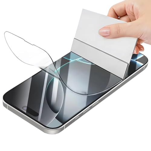 [2 Stück] Importiert Flexibel Hydrogel Schutzfolie für iPhone 16 Pro Max, 6H Härte Schutzfolie, Ultra-Klar Displayschutzfolie [Anti-Kratzer][Bläschenfrei][Anti-Öl] von Foebxxs
