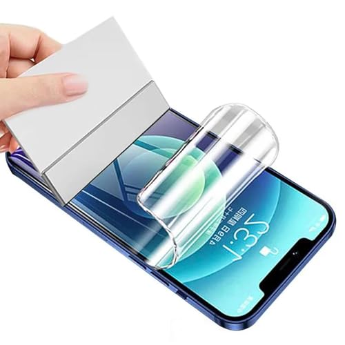 Displayschutzfolie für iPhone 12 Mini, kompatibel mit ID Fingerabdrücken, Hydrogel, flexibel, Importiert, Displayschutzfolie, blasenfrei, Anti-Fingerabdruck, kratzfest, 2 Stück von Foebxxs