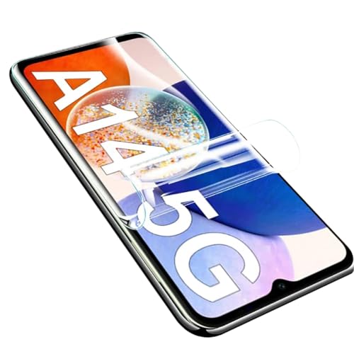 Foebxxs [2 Stück Hydrogel-Schutzfolien für Samsung Galaxy A14 5G, ultra-transparent, weich, Bildschirmschutz [Anti-Kratz] [blasenfrei] [Kein gehärtetes Glas] von Foebxxs