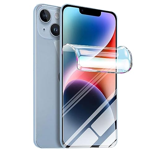 Foebxxs [2 Stück Hydrogel-Schutzfolien für iPhone 13 Mini, ultraklar, weich, kratzfest, blasenfrei, kein gehärtetes Glas] von Foebxxs