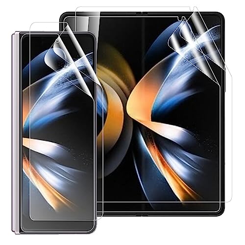 Foebxxs [2 Stück] Samsung Galaxy Z Fold 4 Soft Hydrogel Schutzfolien Transparent bruchsicher Weich Flexibel TPU Hydrogel [Nicht Glas] von Foebxxs
