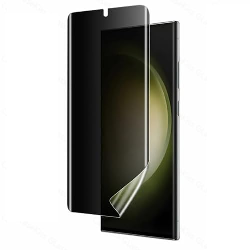 Hydrogel-Displayschutzfolie für Samsung Galaxy S23 Ultra, verbesserte bruchfeste, flexible TPU-Schutzfolie [kein Glas] [hüllenfreundlich] [kratzfest] [Anti-Spionage] von Foebxxs