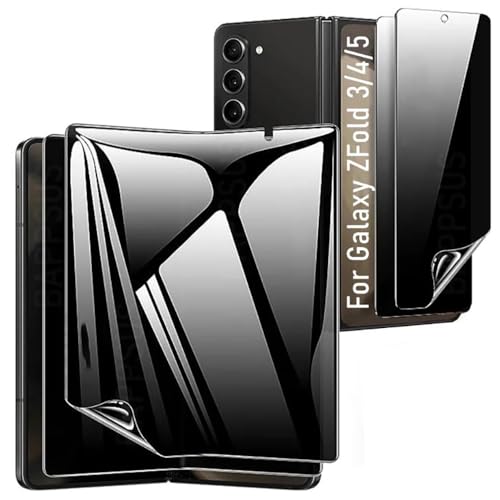 Hydrogel-Displayschutzfolie für Samsung Galaxy Z Fold5 5G / Galaxy Z Fold 5, verbesserte, bruchfeste, flexible TPU-Schutzfolie, hüllenfreundlich, kratzfest, Anti-Spionage, 2 Stück Hydrogel-Displayschutzfolie für Samsung Galaxy Z Fold5 5G / Galaxy Z Fold 5, verbesserte, bruchfeste, flexible TPU-Schutzfolie, hüllenfreundlich, kratzfest, Anti-Spionage, 2 Stück von Foebxxs