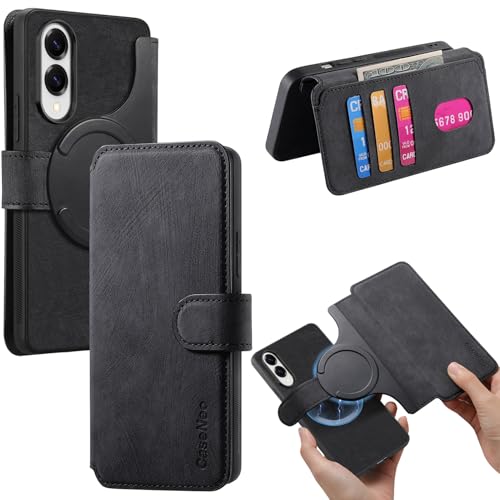 Fofvccv CXMG Brieftaschen-Schutzhülle für Samsung Galaxy S25 Edge, abnehmbare magnetische Handyhülle mit Kartenfächern, RFID-blockierend, Folio-Klapphülle aus Leder mit Ständer, Schwarz Fofvccv CXMG Brieftaschen-Schutzhülle für Samsung Galaxy S25 Edge, abnehmbare magnetische Handyhülle mit Kartenfächern, RFID-blockierend, Folio-Klapphülle aus Leder mit Ständer, Schwarz von Fofvccv