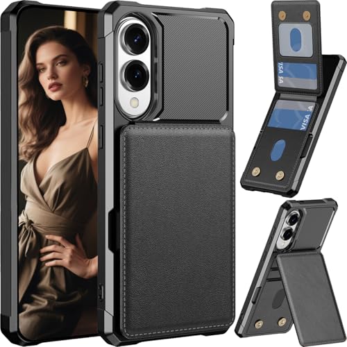 Fofvccv Hülle für Samsung Galaxy S25 Edge 5G mit Kartenhalter, PU Leder Wallet Klapphülle mit Kartenfächern und Standfunktion Flip Case für Samsung S25 Edge Hülle.ZM Black Fofvccv Hülle für Samsung Galaxy S25 Edge 5G mit Kartenhalter, PU Leder Wallet Klapphülle mit Kartenfächern und Standfunktion Flip Case für Samsung S25 Edge Hülle.ZM Black von Fofvccv