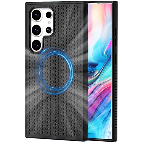Fofvccv Schutzhülle für Samsung Galaxy S25 Ultra 5G, magnetisch, wärmeableitend, hohles Zellgewebe, atmungsaktiv, kühlend, harter Polycarbonat, stoßfest, Schwarz Fofvccv Schutzhülle für Samsung Galaxy S25 Ultra 5G, magnetisch, wärmeableitend, hohles Zellgewebe, atmungsaktiv, kühlend, harter Polycarbonat, stoßfest, Schwarz von Fofvccv