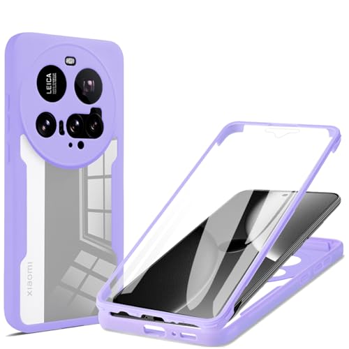 Fofvccv Schutzhülle für Xiaomi 15 Ultra Clear mit Displayschutzfolie, 360° Ganzkörper-Schutzhülle Slim Transparent Dual Layer Silikon Handyhülle für Xiaomi 15 Ultra, QB Lila Fofvccv Schutzhülle für Xiaomi 15 Ultra Clear mit Displayschutzfolie, 360° Ganzkörper-Schutzhülle Slim Transparent Dual Layer Silikon Handyhülle für Xiaomi 15 Ultra, QB Lila von Fofvccv