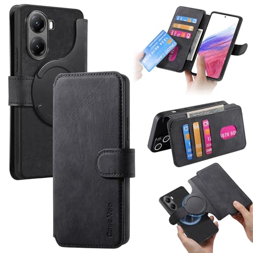 Fofvccv Schutzhülle für Xiaomi Poco X7 Pro, Klappetui, Lederschutzhülle mit Kartenfächern, RFID-blockierend, abnehmbarer magnetischer Ständer, Handyhülle für Xiaomi Poco X7 Pro, CXMG, Schwarz Fofvccv Schutzhülle für Xiaomi Poco X7 Pro, Klappetui, Lederschutzhülle mit Kartenfächern, RFID-blockierend, abnehmbarer magnetischer Ständer, Handyhülle für Xiaomi Poco X7 Pro, CXMG, Schwarz von Fofvccv
