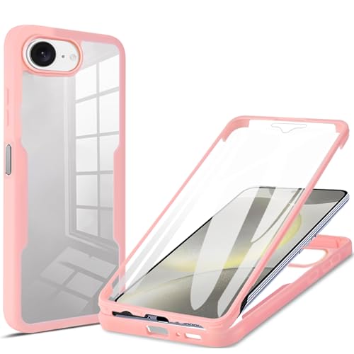 Fofvccv Transparente Schutzhülle für iPhone 16E/iPhone SE 4, mit Displayschutzfolie, Rundumschutz, weiches TPU, robust, schlank, stoßfest, für iPhone 16E/SE 2025/SE4 QB, Rosa Fofvccv Transparente Schutzhülle für iPhone 16E/iPhone SE 4, mit Displayschutzfolie, Rundumschutz, weiches TPU, robust, schlank, stoßfest, für iPhone 16E/SE 2025/SE4 QB, Rosa von Fofvccv