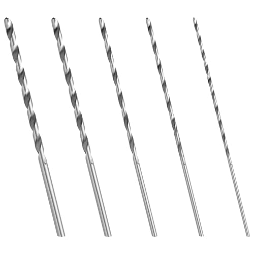 Extralanges Holzbohrer-Set, 5 Stück Handbohrer für Holz, 2 mm, 3 mm, 3,5 mm, 4 mm, 5 mm Holzbohrer, HSS, Spiralbohrer zum Bohren von Hand Extralanges Holzbohrer-Set, 5 Stück Handbohrer für Holz, 2 mm, 3 mm, 3,5 mm, 4 mm, 5 mm Holzbohrer, HSS, Spiralbohrer zum Bohren von Hand von Fogbush