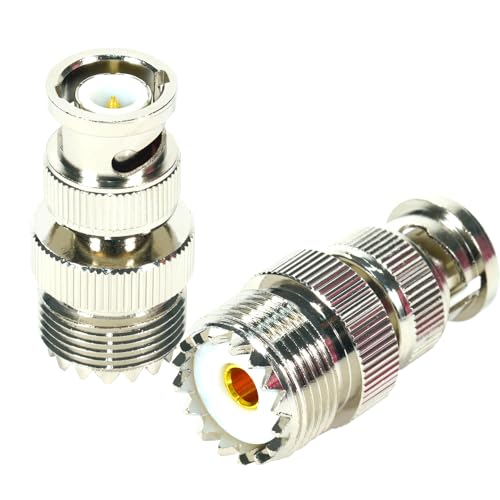 Fohevers 2 Stück BNC Stecker auf UHF PL259 SO239 Buchse Adapter UHF auf BNC Stecker Koax Kabel RF Koaxialkabel für Schinken Funk Antenne Scanner Fohevers 2 Stück BNC Stecker auf UHF PL259 SO239 Buchse Adapter UHF auf BNC Stecker Koax Kabel RF Koaxialkabel für Schinken Funk Antenne Scanner von Fohevers