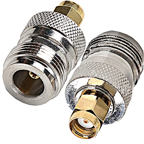Fohevers 2 Stück N-Buchse auf RP-SMA Stecker Adapter RP-SMA auf N Adapter für RF WiFi Antennen Verlängerungskabel Telecom RP-SMA auf N-Typ Koaxialstecker Broadcast Radios Wi-Fi Fohevers 2 Stück N-Buchse auf RP-SMA Stecker Adapter RP-SMA auf N Adapter für RF WiFi Antennen Verlängerungskabel Telecom RP-SMA auf N-Typ Koaxialstecker Broadcast Radios Wi-Fi von Fohevers