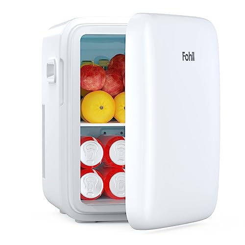 Mini Kühlschrank, 10L Tragbarer Kühlschrank mit Kühl/Heizen Funktion, Skincare Fridge Kosmetik Kühlschrank AC/DC Lautlos Kleiner Kühlschrank für Zimmer Schlafzimmer, Büro und Auto Reisen Camping Mini Kühlschrank, 10L Tragbarer Kühlschrank mit Kühl/Heizen Funktion, Skincare Fridge Kosmetik Kühlschrank AC/DC Lautlos Kleiner Kühlschrank für Zimmer Schlafzimmer, Büro und Auto Reisen Camping von Fohil