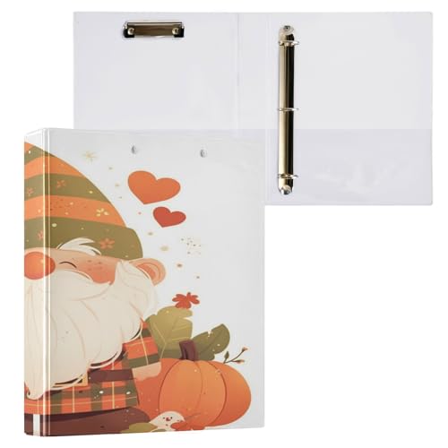 3-Ringe Notebook Binders 1-1/2 Zoll Notebook Binder mit Taschen 1/2 Stück Binder für College Studenten 200 Blatt Niedlicher Zwerg mit Kürbis 3-Ringe Notebook Binders 1-1/2 Zoll Notebook Binder mit Taschen 1/2 Stück Binder für College Studenten 200 Blatt Niedlicher Zwerg mit Kürbis von Foiosoh