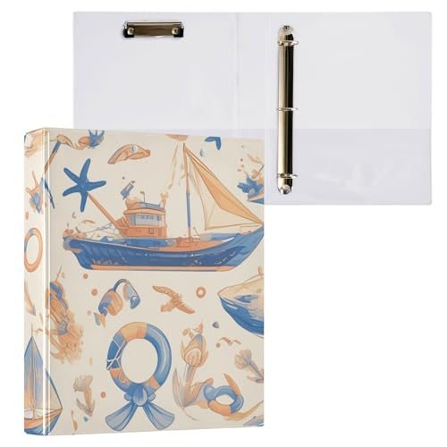 Foiosoh 3 Ringbücher 3,8 cm mit Taschen 1/2 Pack Schulbedarf 200 Blatt Seeschiff Beige Foiosoh 3 Ringbücher 3,8 cm mit Taschen 1/2 Pack Schulbedarf 200 Blatt Seeschiff Beige von Foiosoh
