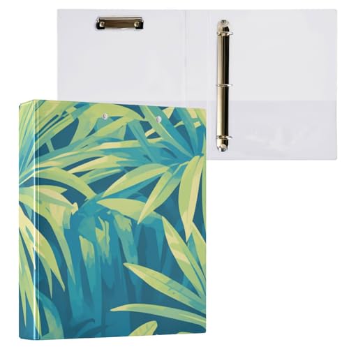 Foiosoh Notizbuch mit 3 Ringen, 1 und 1/2 Zoll, Ordner mit Taschen, 1/2 Packungen, Ordner für Schule, 200 Blatt, tropische Palme Foiosoh Notizbuch mit 3 Ringen, 1 und 1/2 Zoll, Ordner mit Taschen, 1/2 Packungen, Ordner für Schule, 200 Blatt, tropische Palme von Foiosoh
