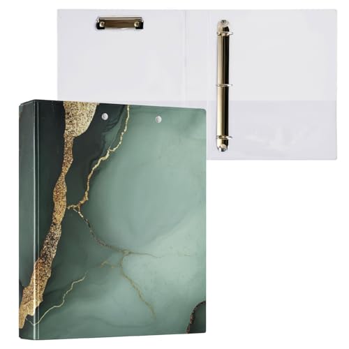 Foiosoh Notizbuch mit drei Ringen, 3,5 cm, Ordner mit Tascheneinband, 1/2er-Pack, Ordner für Schule, Hardcover, Marmor, Salbeigrün, Schwarz Foiosoh Notizbuch mit drei Ringen, 3,5 cm, Ordner mit Tascheneinband, 1/2er-Pack, Ordner für Schule, Hardcover, Marmor, Salbeigrün, Schwarz von Foiosoh