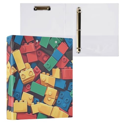 Foiosoh Notizbuch mit drei Ringen, 3,8 cm, Notizbuchordner mit Taschen, 1/2 Stück, Binder für Schule, Hardcover, grüne Bausteine Foiosoh Notizbuch mit drei Ringen, 3,8 cm, Notizbuchordner mit Taschen, 1/2 Stück, Binder für Schule, Hardcover, grüne Bausteine von Foiosoh