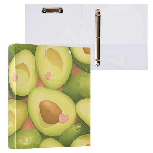 Foiosoh Notizbuch mit drei Ringen, 3,8 cm, Ordner mit Taschen, 1/2er-Pack, Ordner für die Schule, 200 Blatt, grüne Avocado Foiosoh Notizbuch mit drei Ringen, 3,8 cm, Ordner mit Taschen, 1/2er-Pack, Ordner für die Schule, 200 Blatt, grüne Avocado von Foiosoh