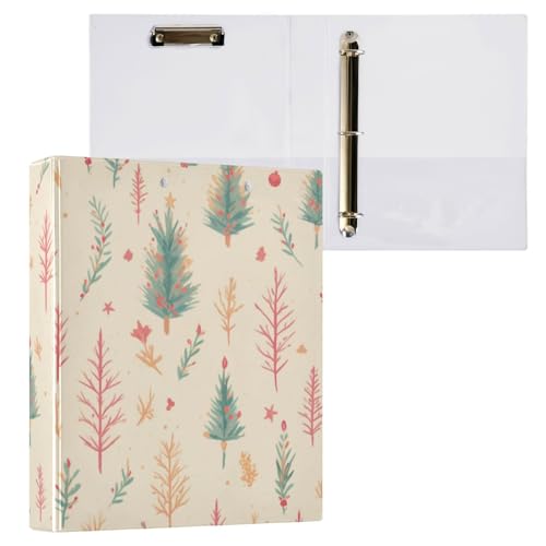 Foiosoh Notizbuch mit drei Ringen, 3,8 cm (1,5 Zoll), mit Tascheneinband, 1/2 Packung, Ordner für die Schule, 200 Blatt, Barracuda Wheatgrass von Foiosoh