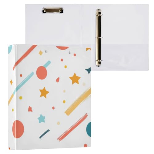 Foiosoh Ordner mit drei Ringen, 3,5 cm, mit Innentaschen, 1/2er-Pack, Schulbedarf, Hardcover, Kreis und Streifen, schön Foiosoh Ordner mit drei Ringen, 3,5 cm, mit Innentaschen, 1/2er-Pack, Schulbedarf, Hardcover, Kreis und Streifen, schön von Foiosoh