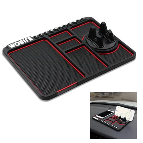 Fokecci Auto Anti-Rutsch-Matte Telefon-Halter, Hone Halter für Ihr Auto, Auto Armaturenbrett Matte, Auto-Telefon-Halter, Radarwarner Dash Mount, Dashboard Sticky Pad von Fokecci