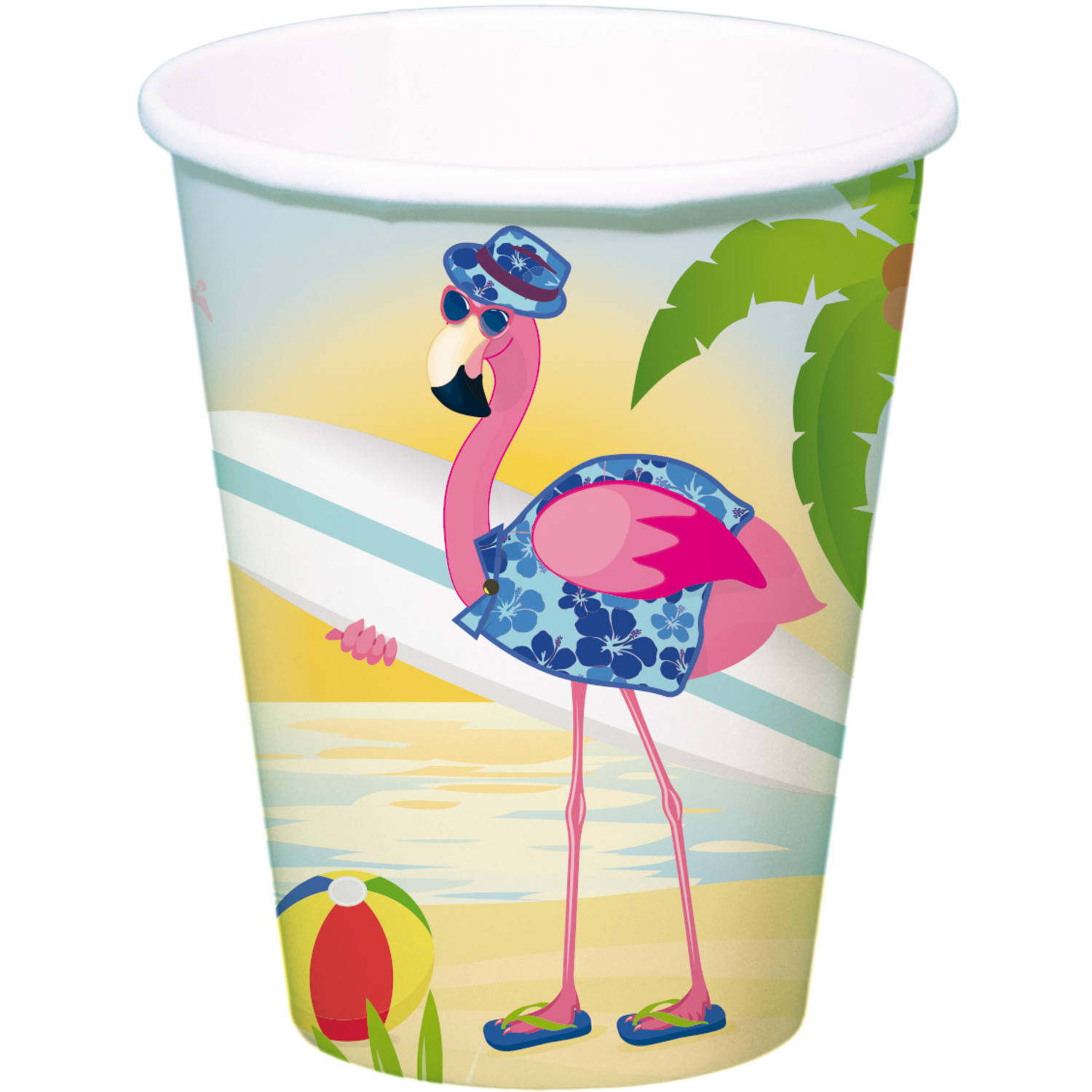 Flamingo Trinkbecher 350 ml - 8 Stück von Folat B.V.