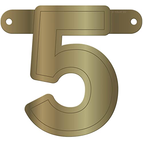 Folat 50315 Banner Letter 5::Metallic Gold Folat 50315 Banner Letter 5::Metallic Gold von Folat B.V.