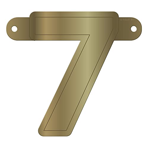 Folat 50335 Banner Letter 7::Metallic Gold von Folat B.V.
