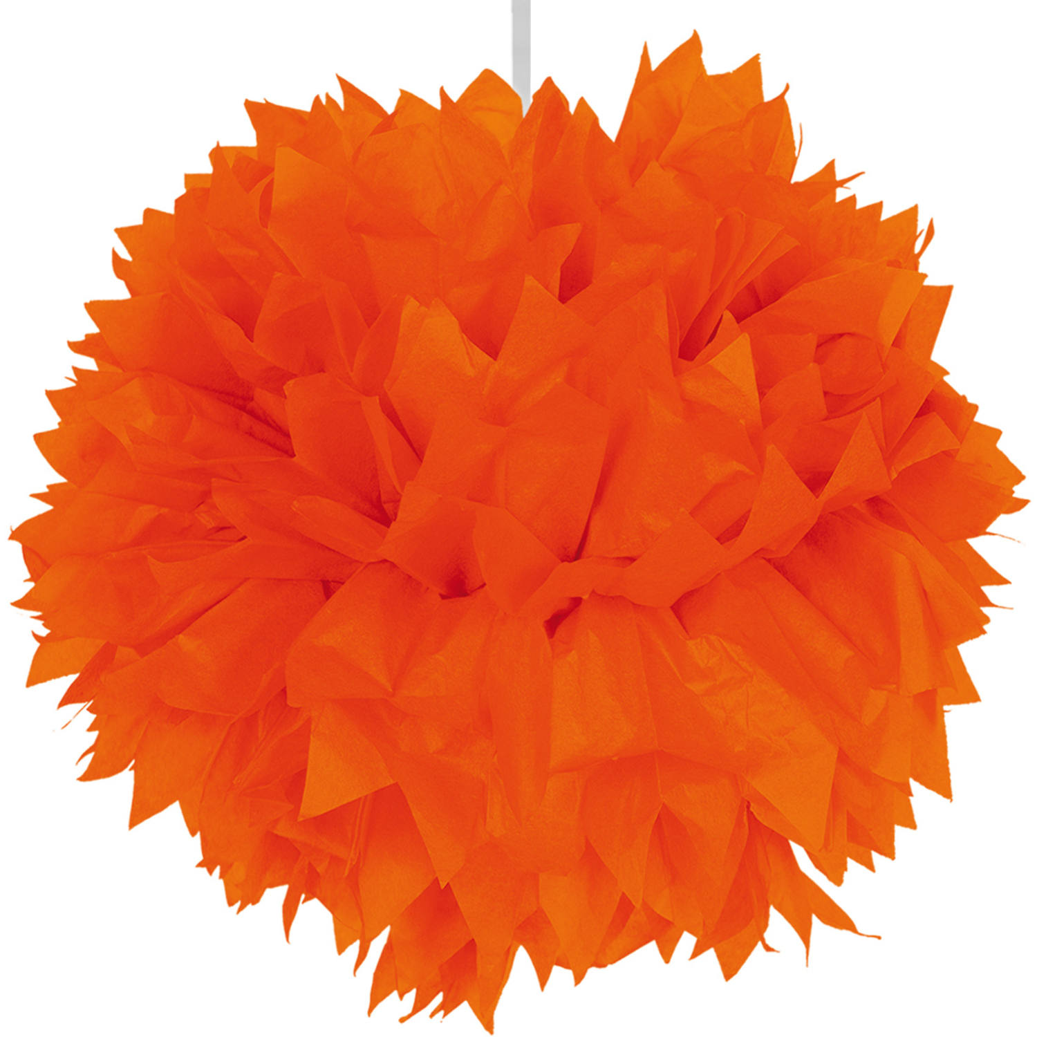 Hängedekoration Pompom Kürbis 30 cm orange von Folat B.V.